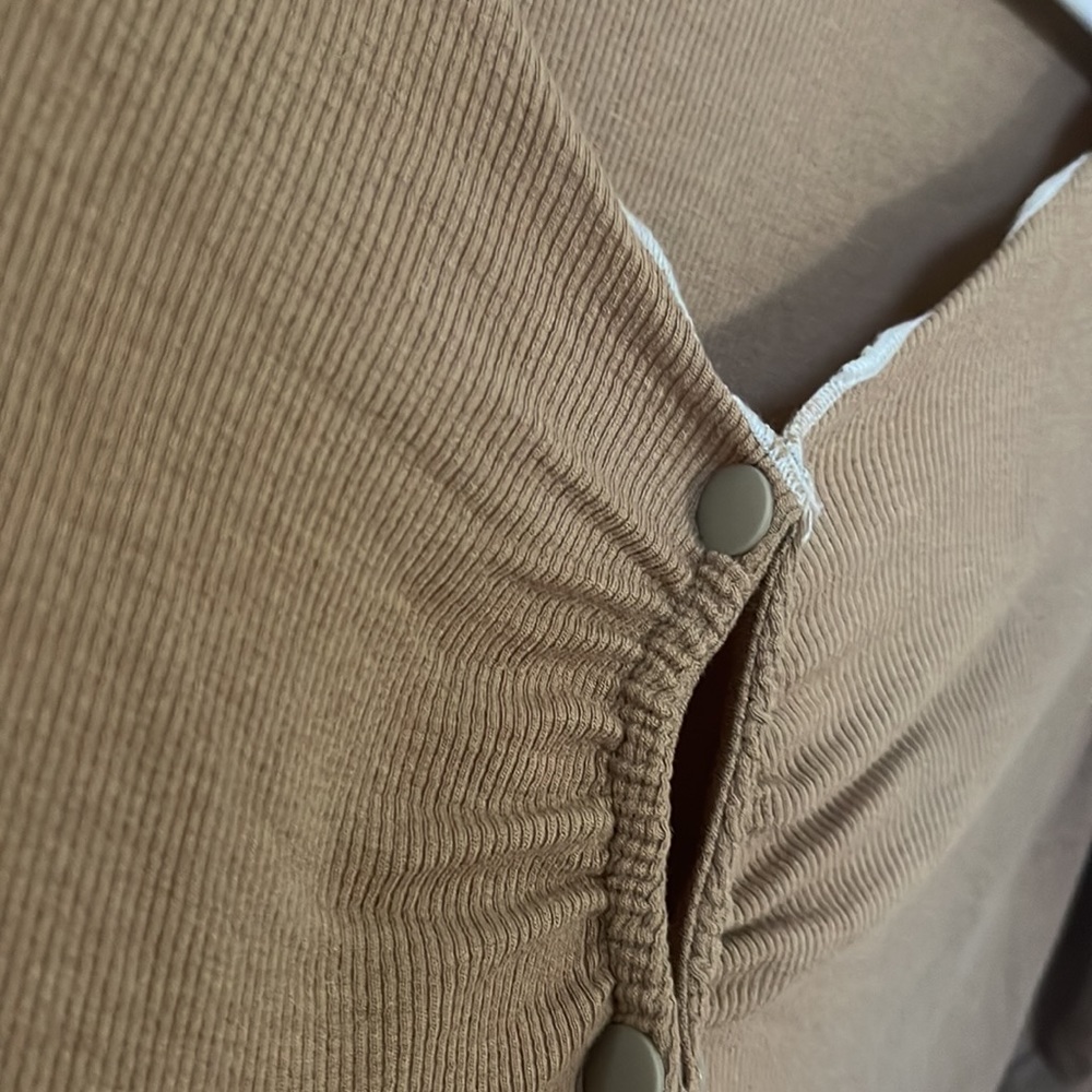 Princess Polly Leandra Long Sleeve Top Beige - Picture 4 of 4